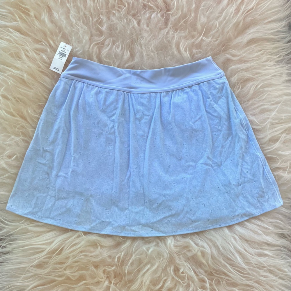 NWT Aerie Real Me XTRA Lace Mini Skort in Eyelet Blue Sz XS. - Picture 6 of 14